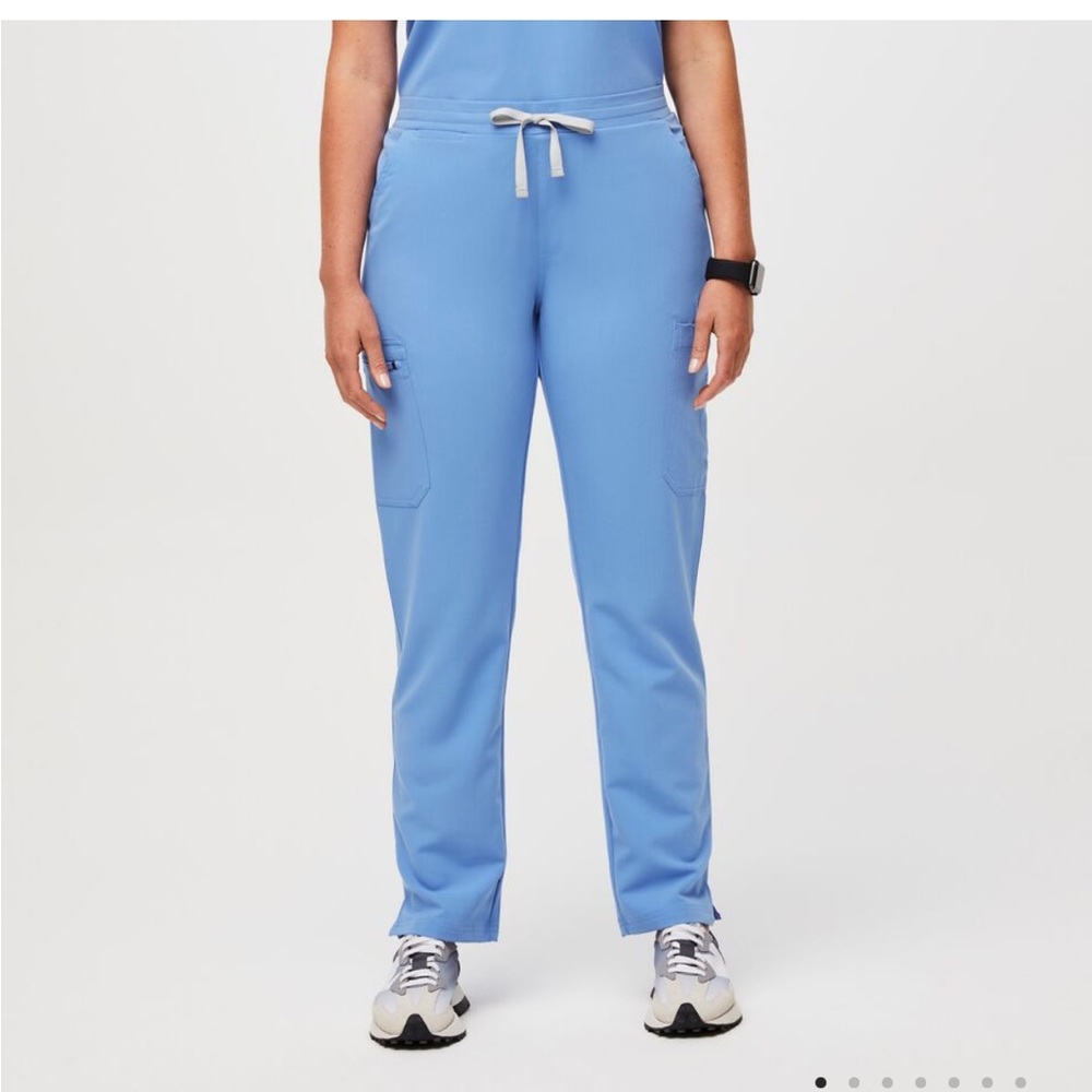 Figs Ceil Blue Yola Skinny Scrubs 1 LEFT